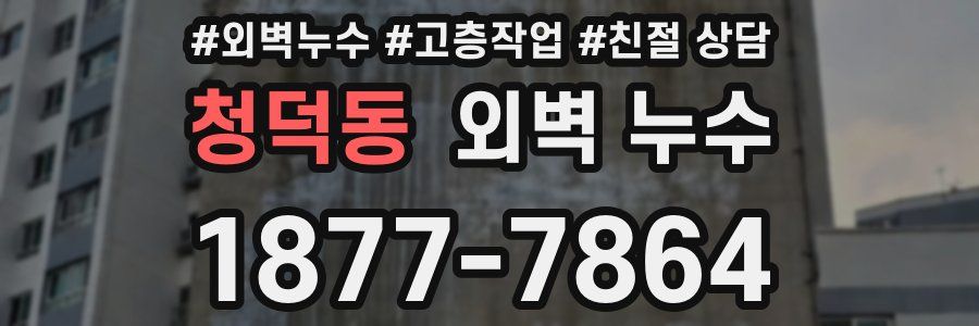청덕동 외벽 누수