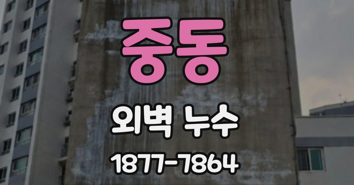 중동 외벽 누수
