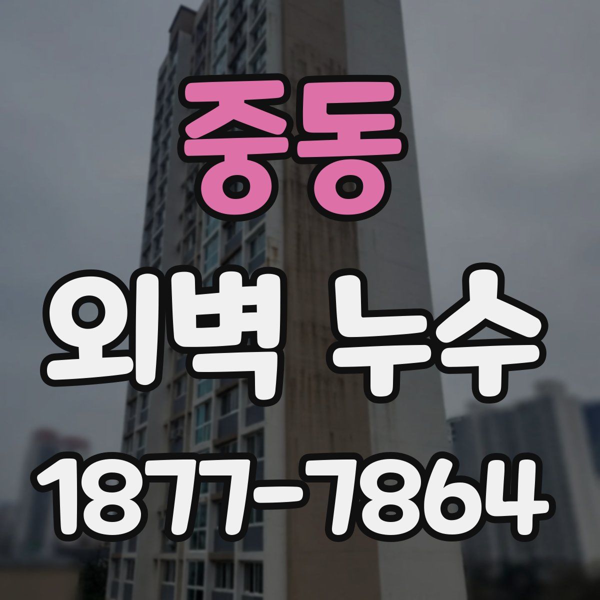 중동 외벽 누수