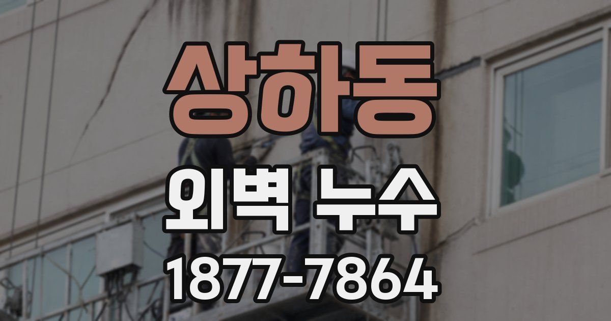상하동 외벽 누수