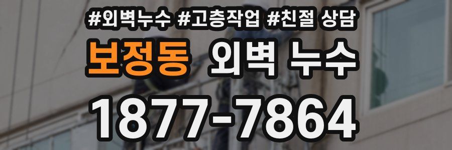 보정동 외벽 누수