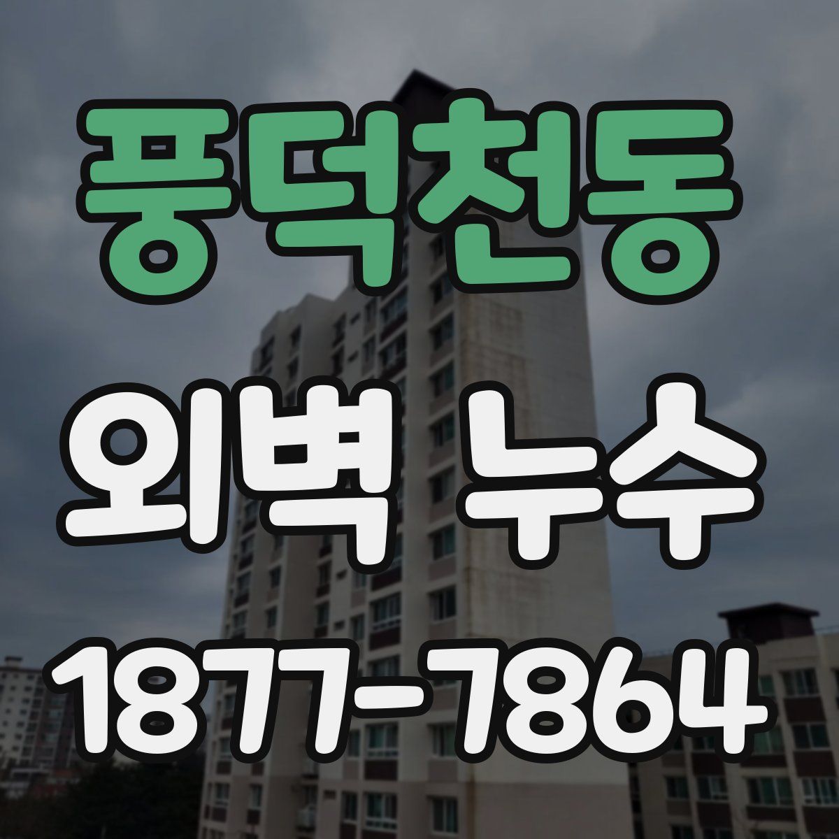 풍덕천동 외벽 누수