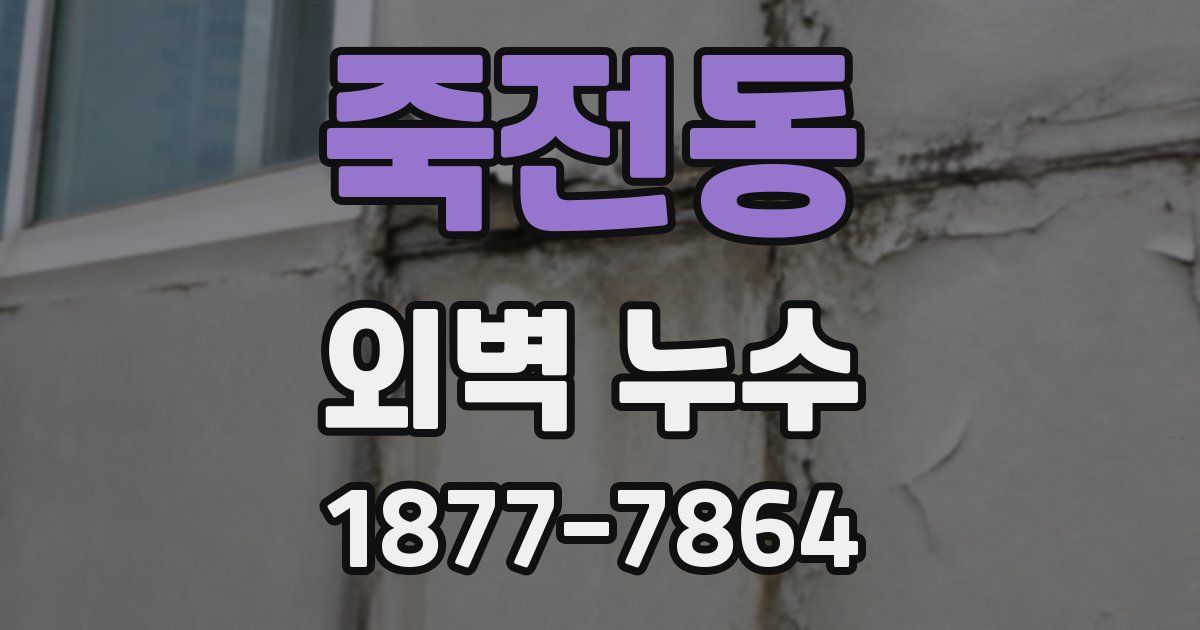 죽전동 외벽 누수