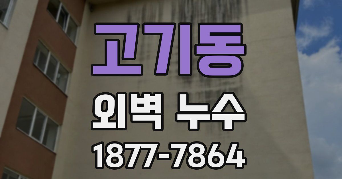 고기동 외벽 누수