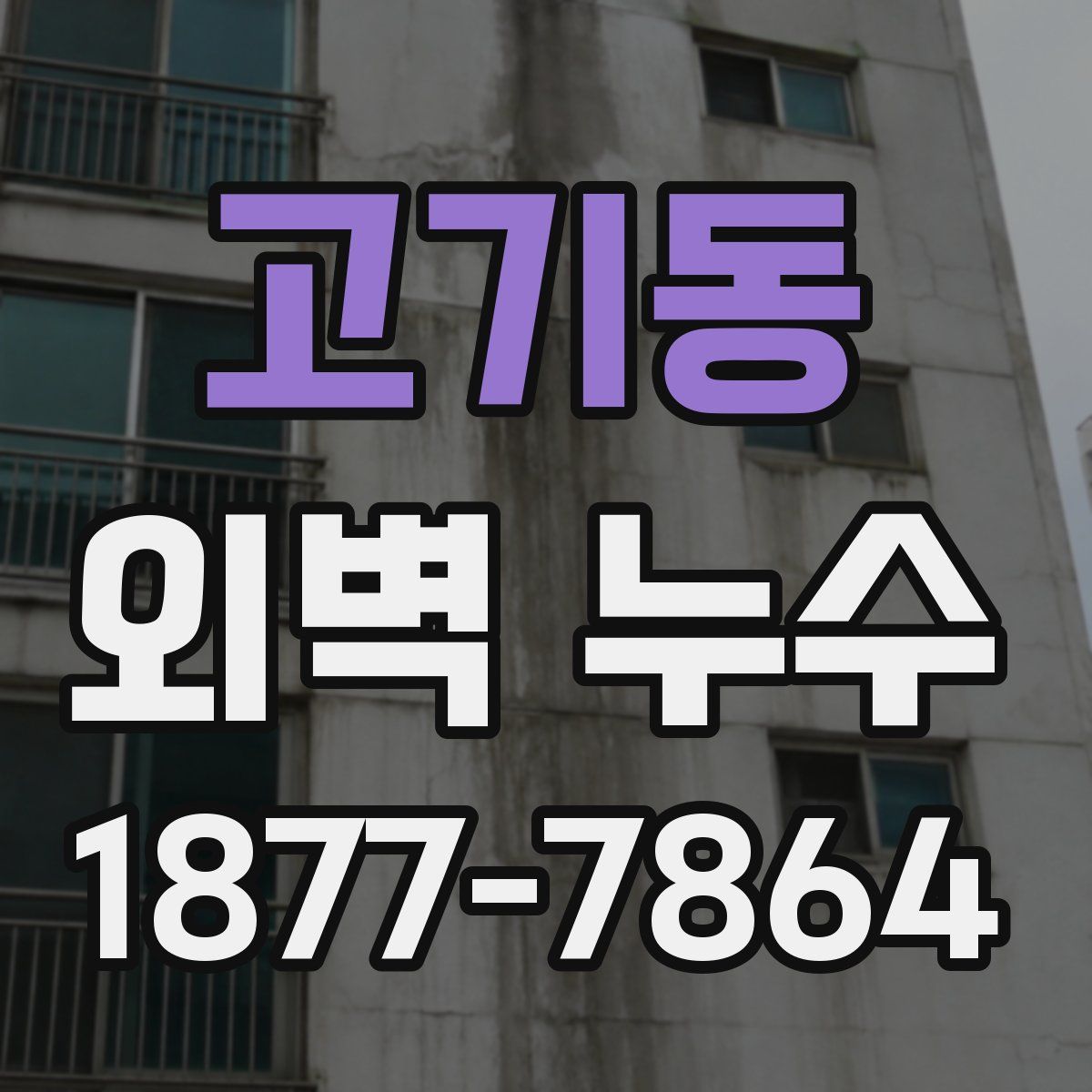 고기동 외벽 누수
