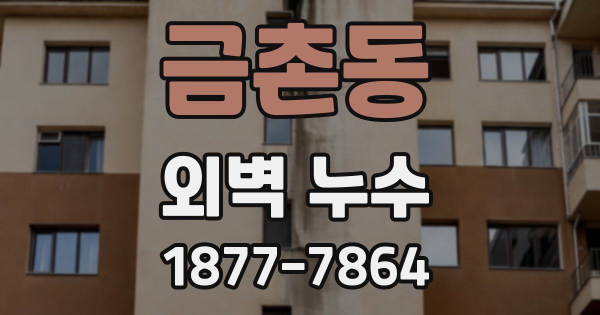 금촌동 외벽 누수
