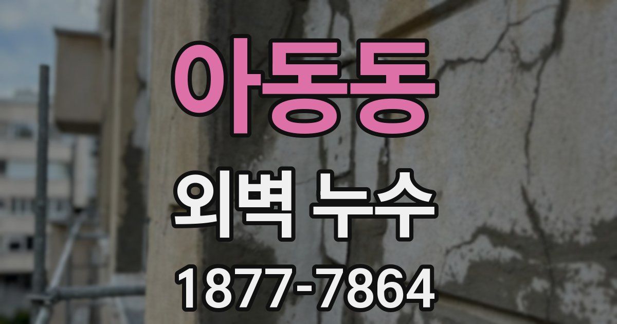 아동동 외벽 누수