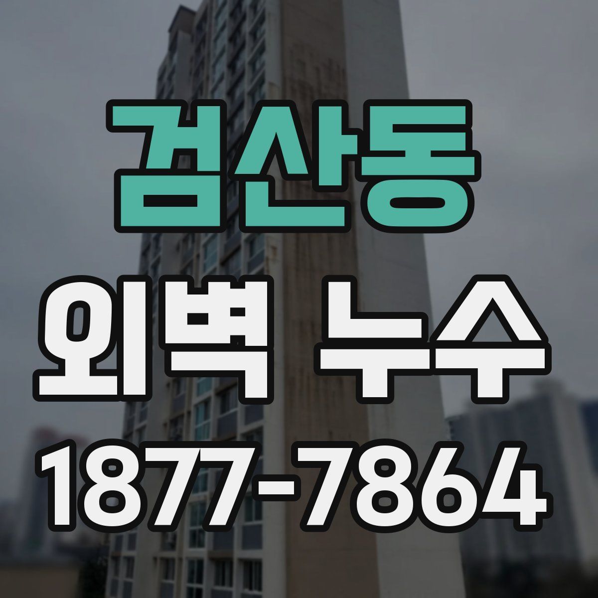 검산동 외벽 누수