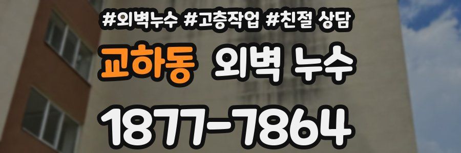 교하동 외벽 누수