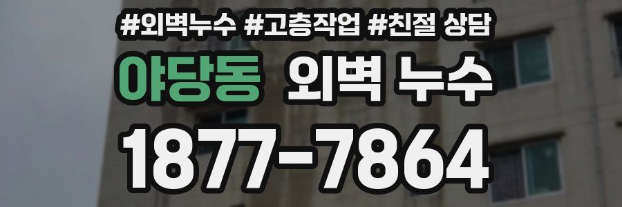 야당동 외벽 누수