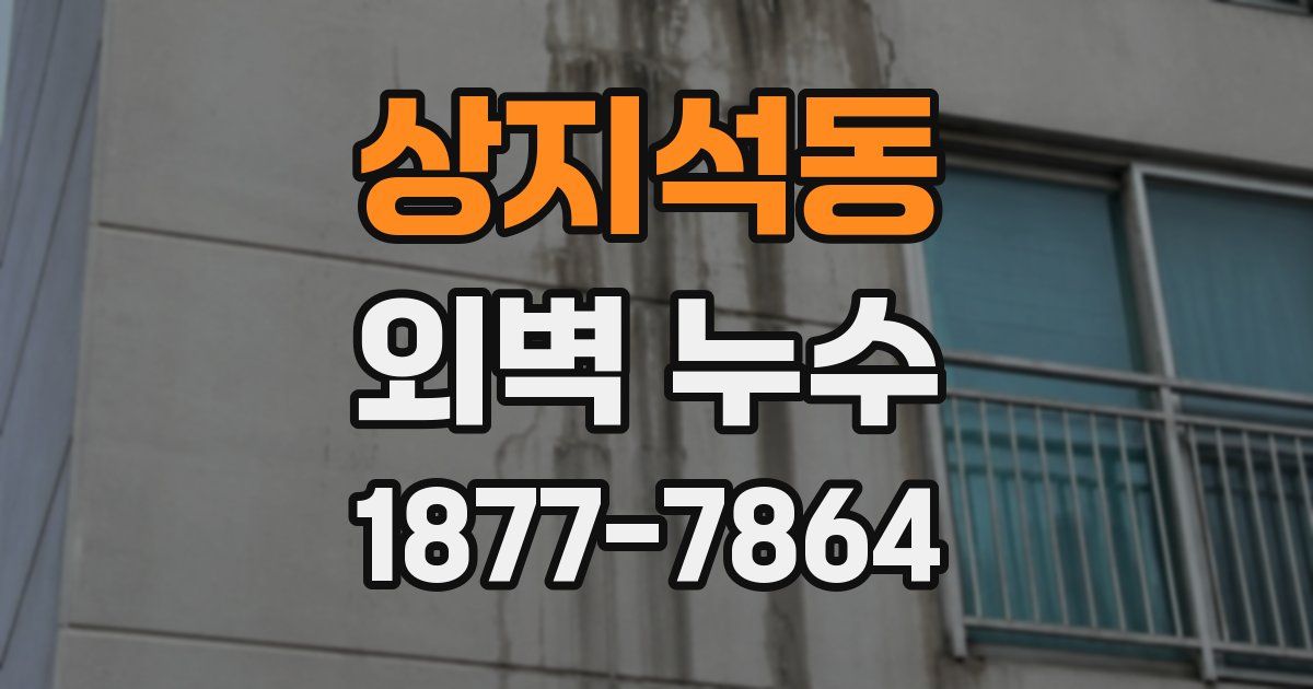 상지석동 외벽 누수