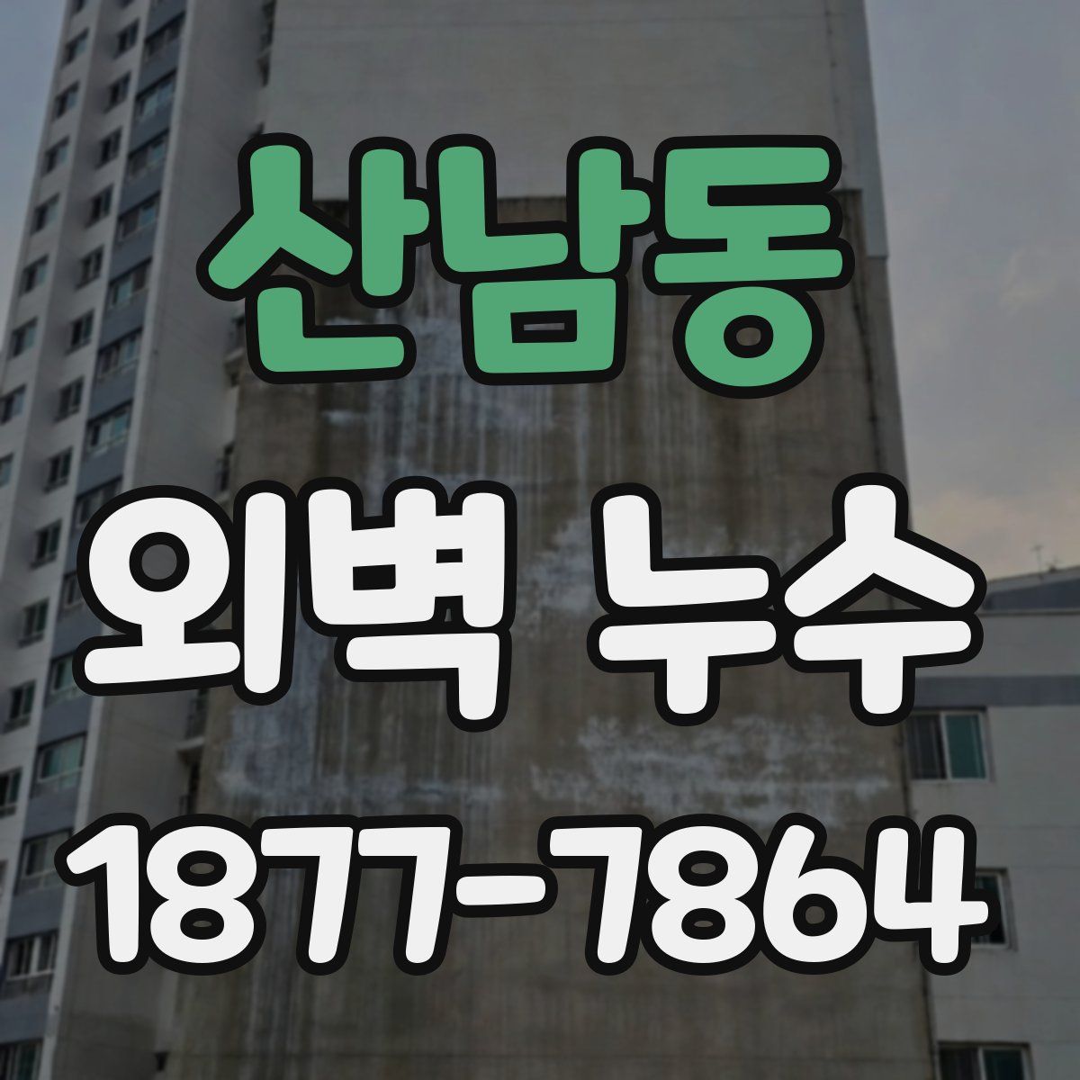 산남동 외벽 누수