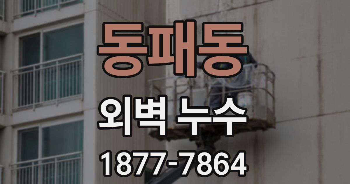 동패동 외벽 누수