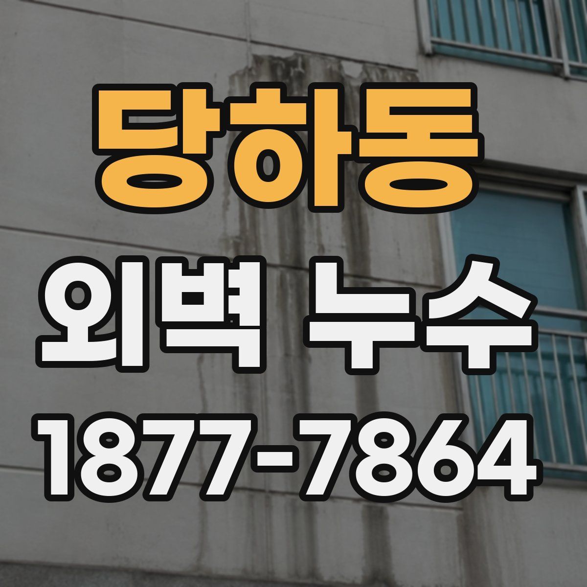 당하동 외벽 누수