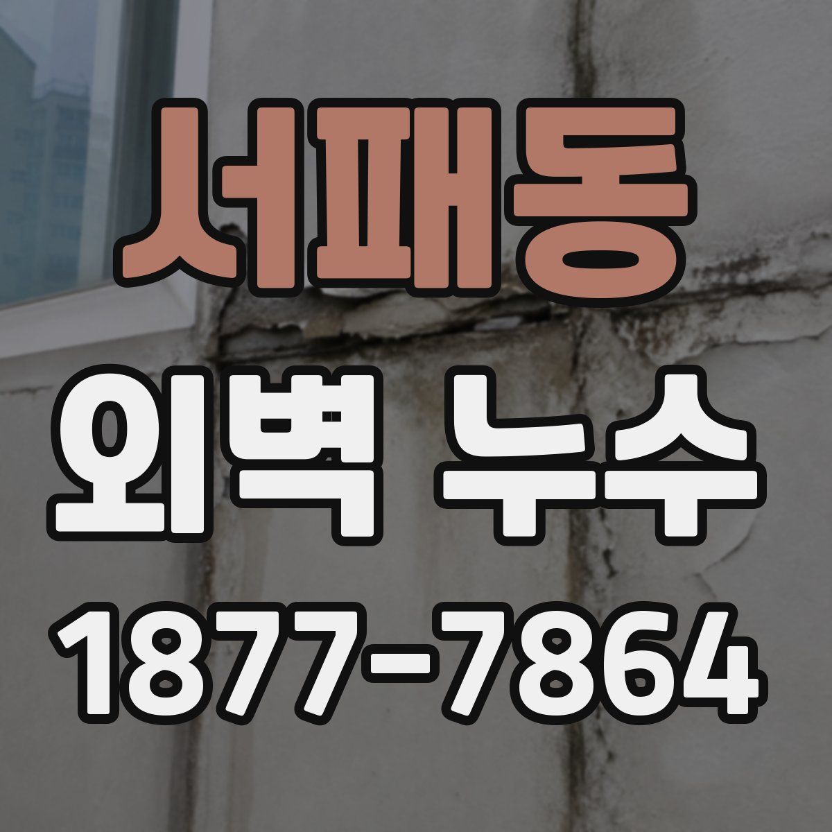서패동 외벽 누수