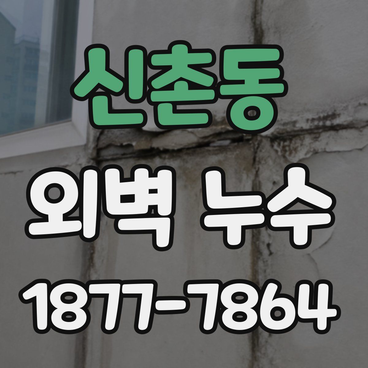 신촌동 외벽 누수