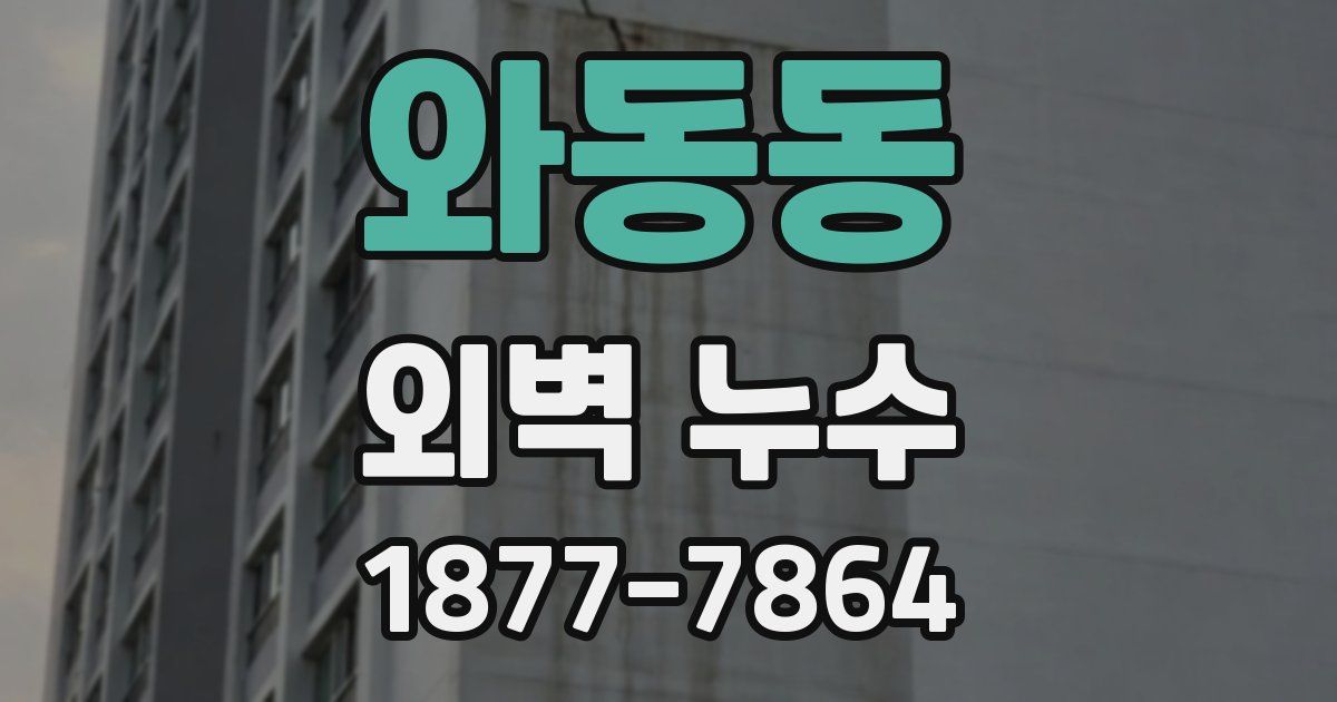 와동동 외벽 누수