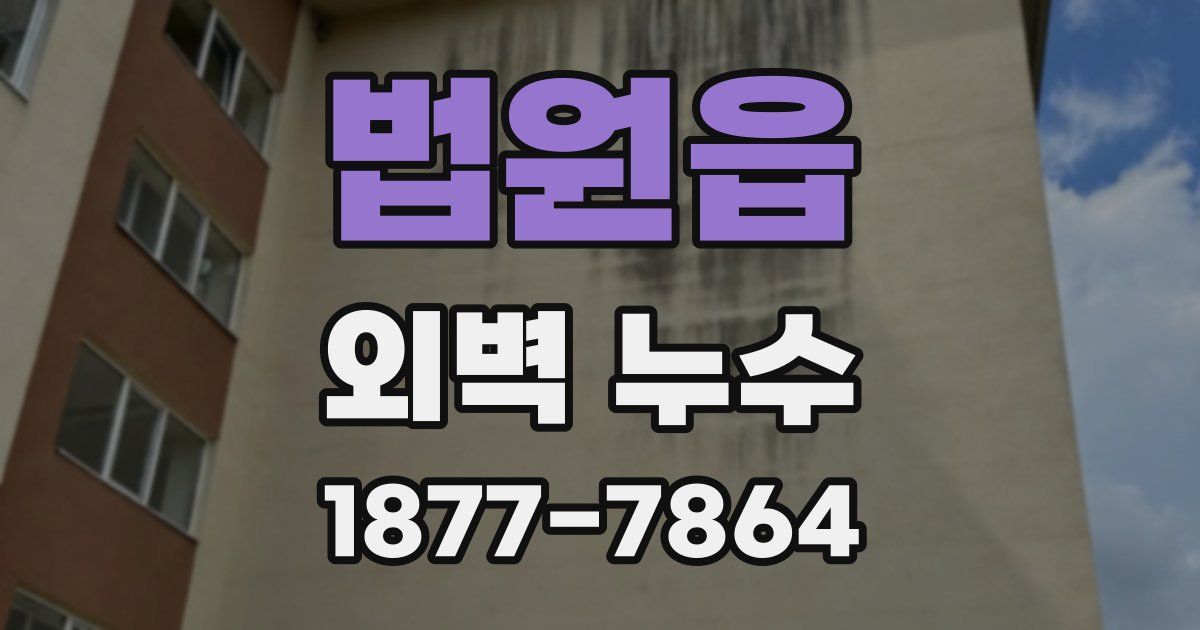 법원읍 외벽 누수