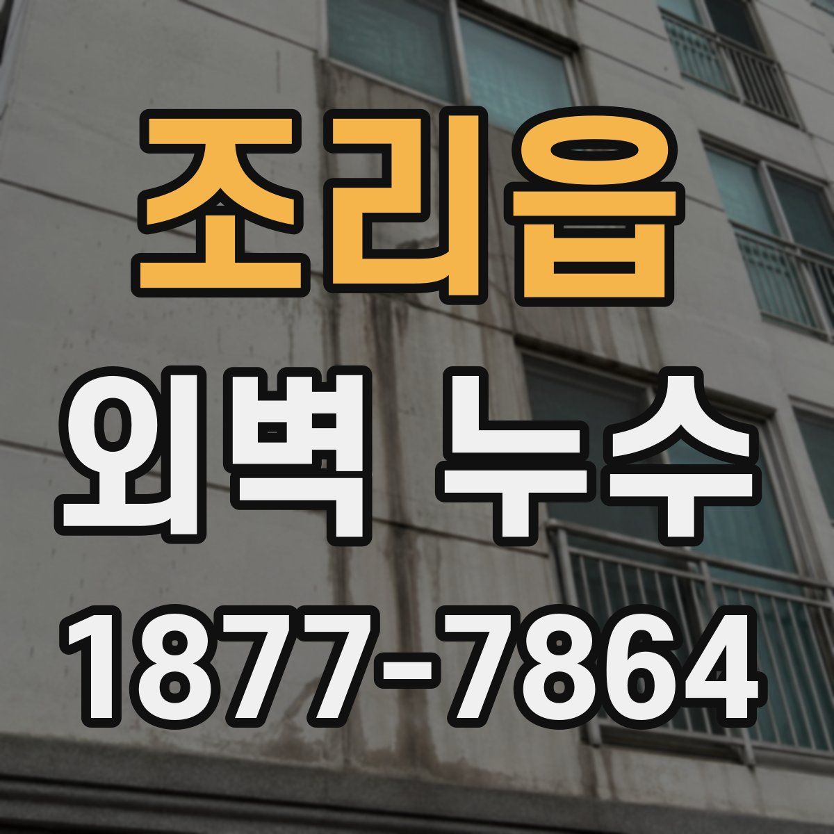 조리읍 외벽 누수
