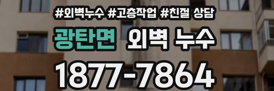 광탄면 외벽 누수