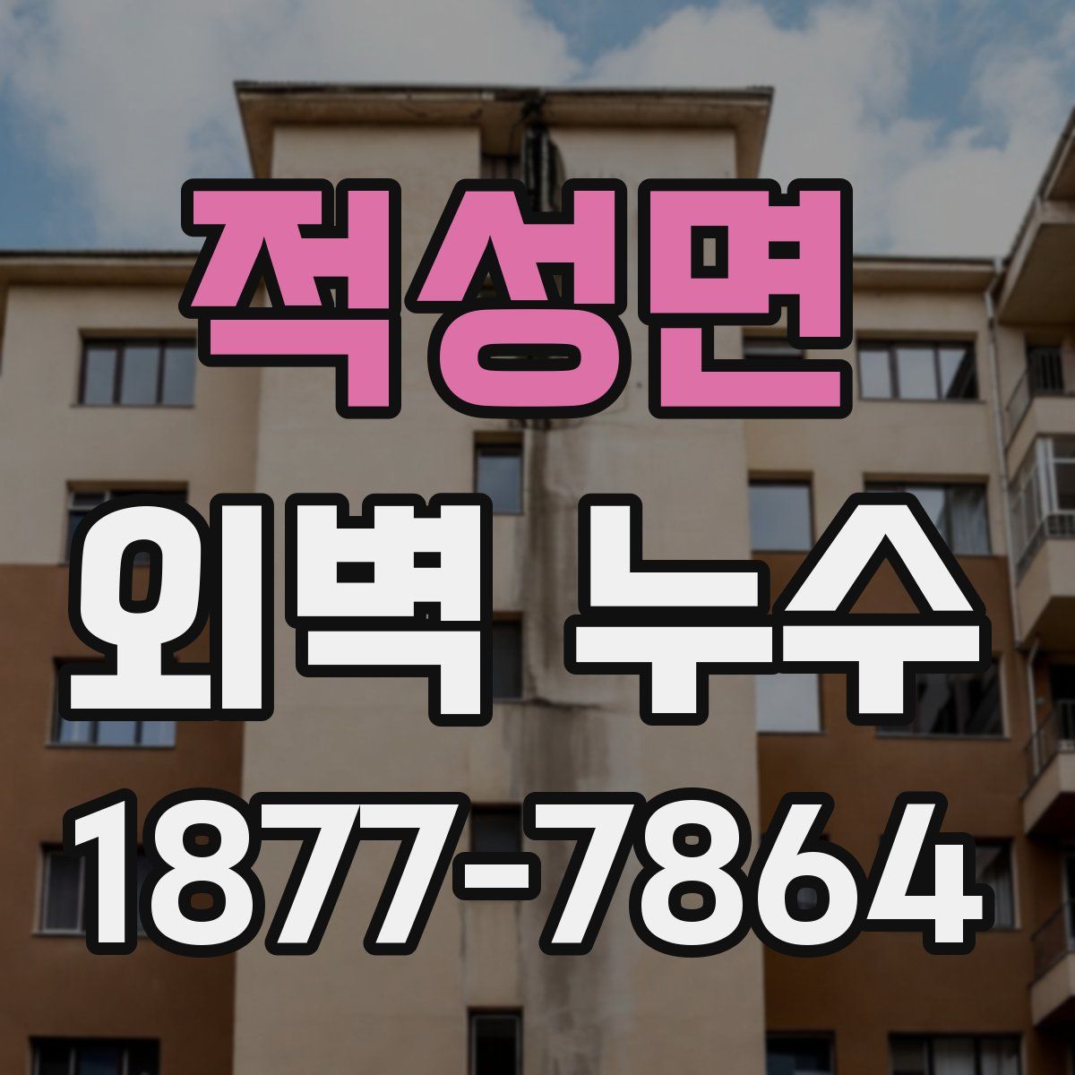 적성면 외벽 누수