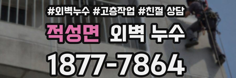 적성면 외벽 누수