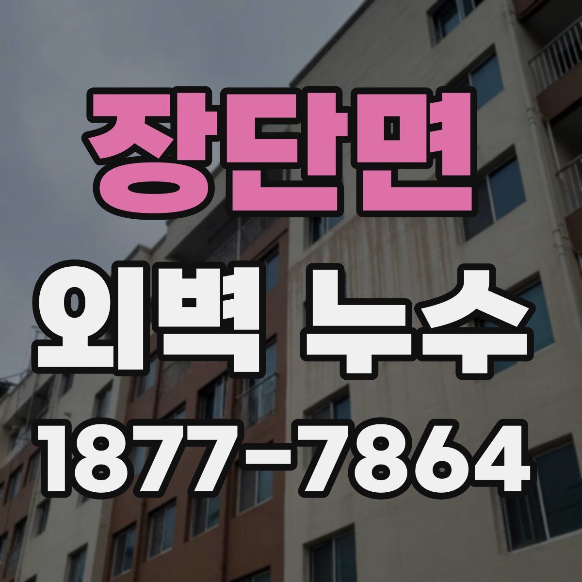 장단면 외벽 누수