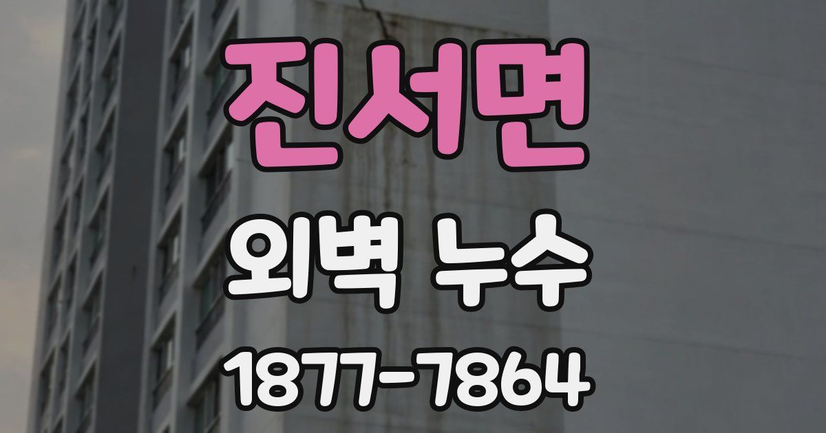 진서면 외벽 누수