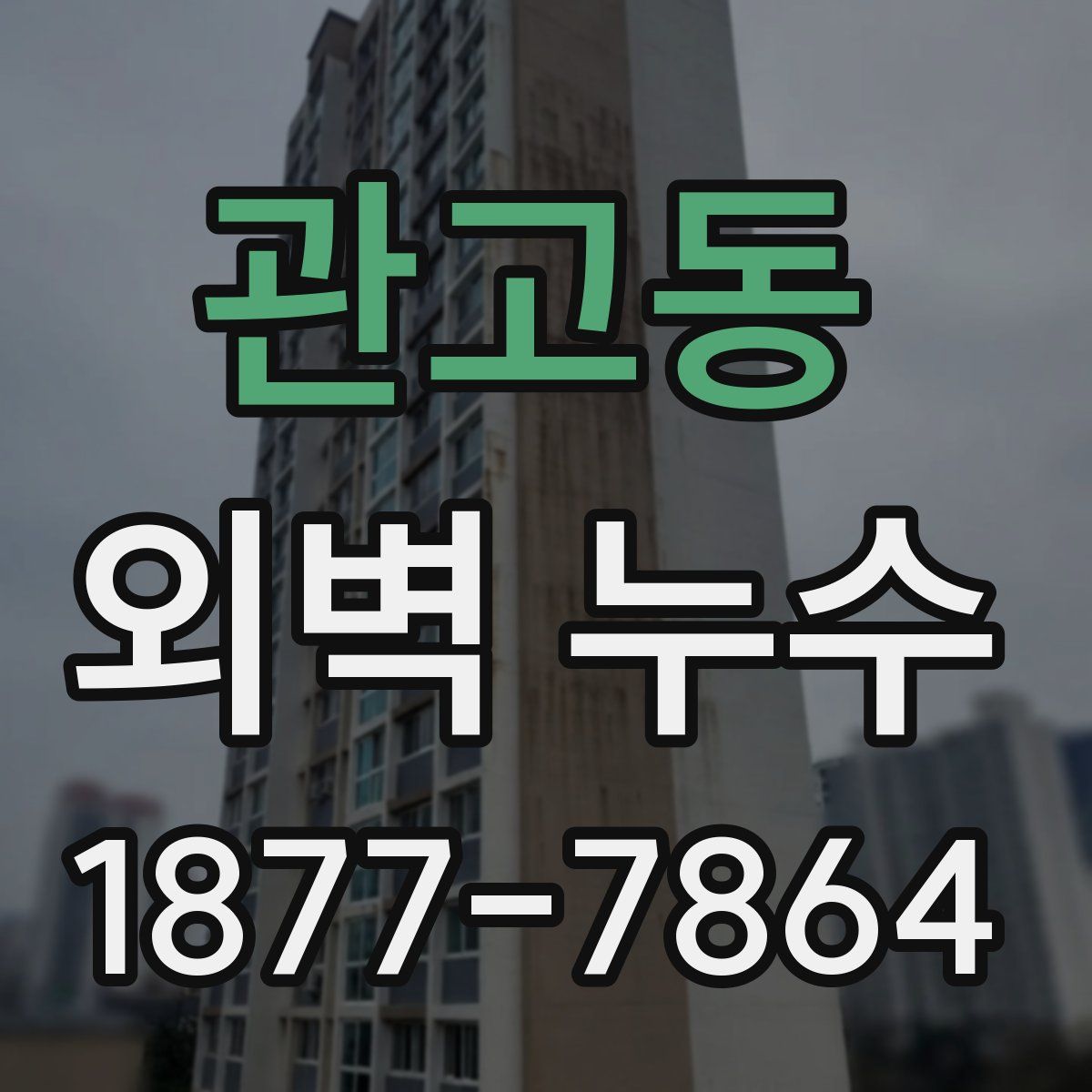 관고동 외벽 누수