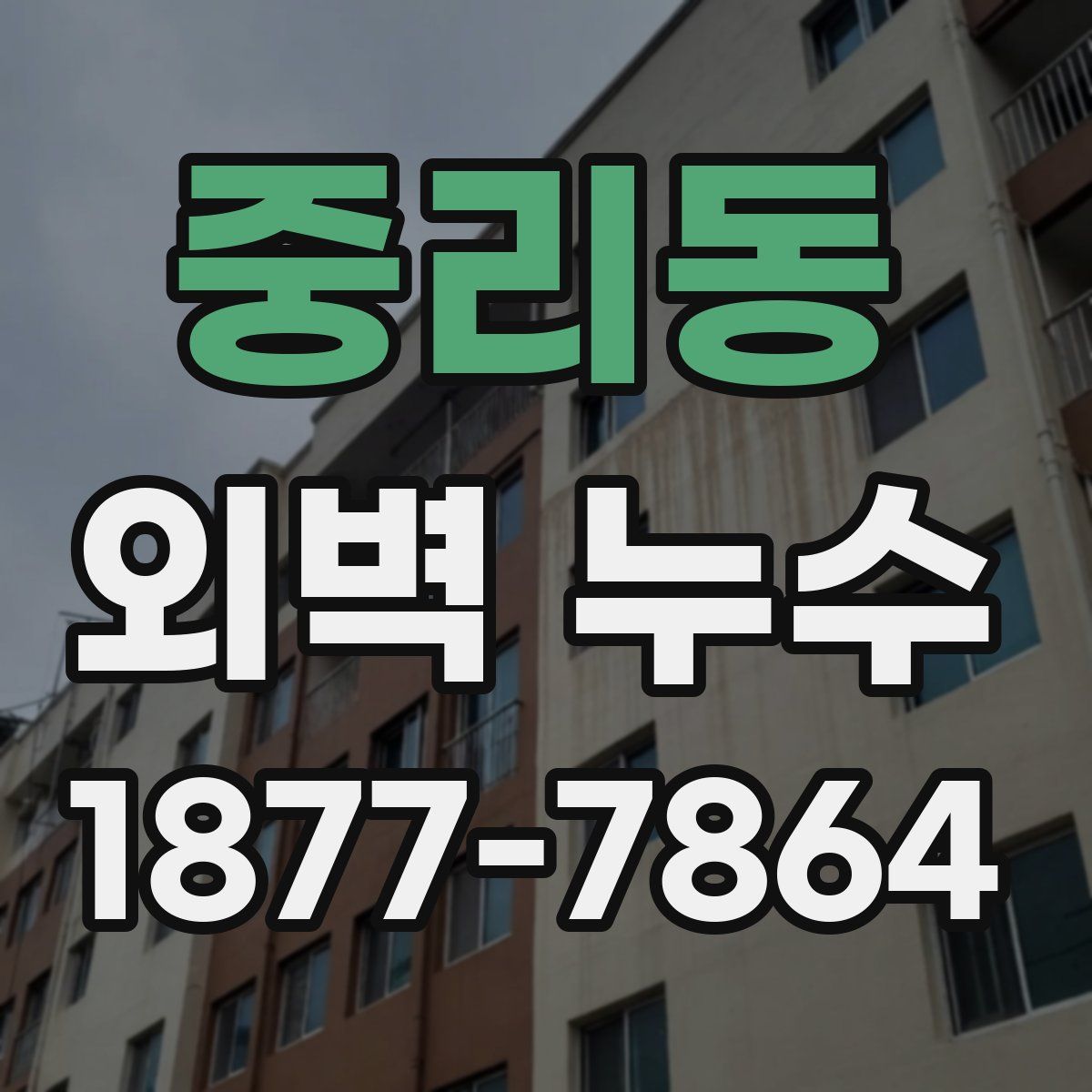 중리동 외벽 누수
