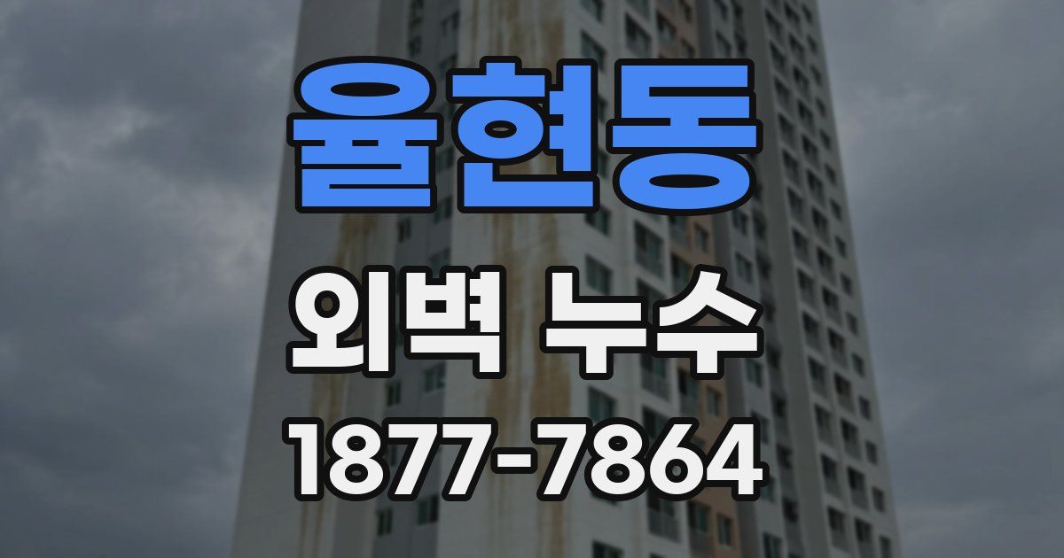 율현동 외벽 누수