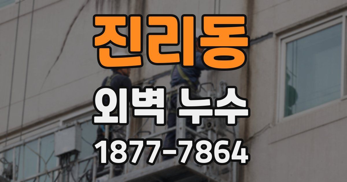 진리동 외벽 누수