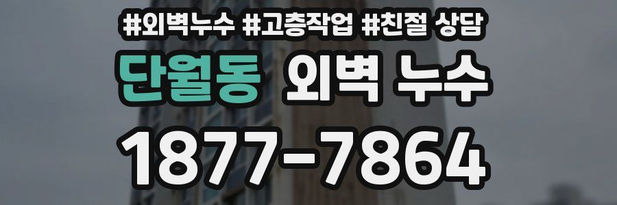단월동 외벽 누수