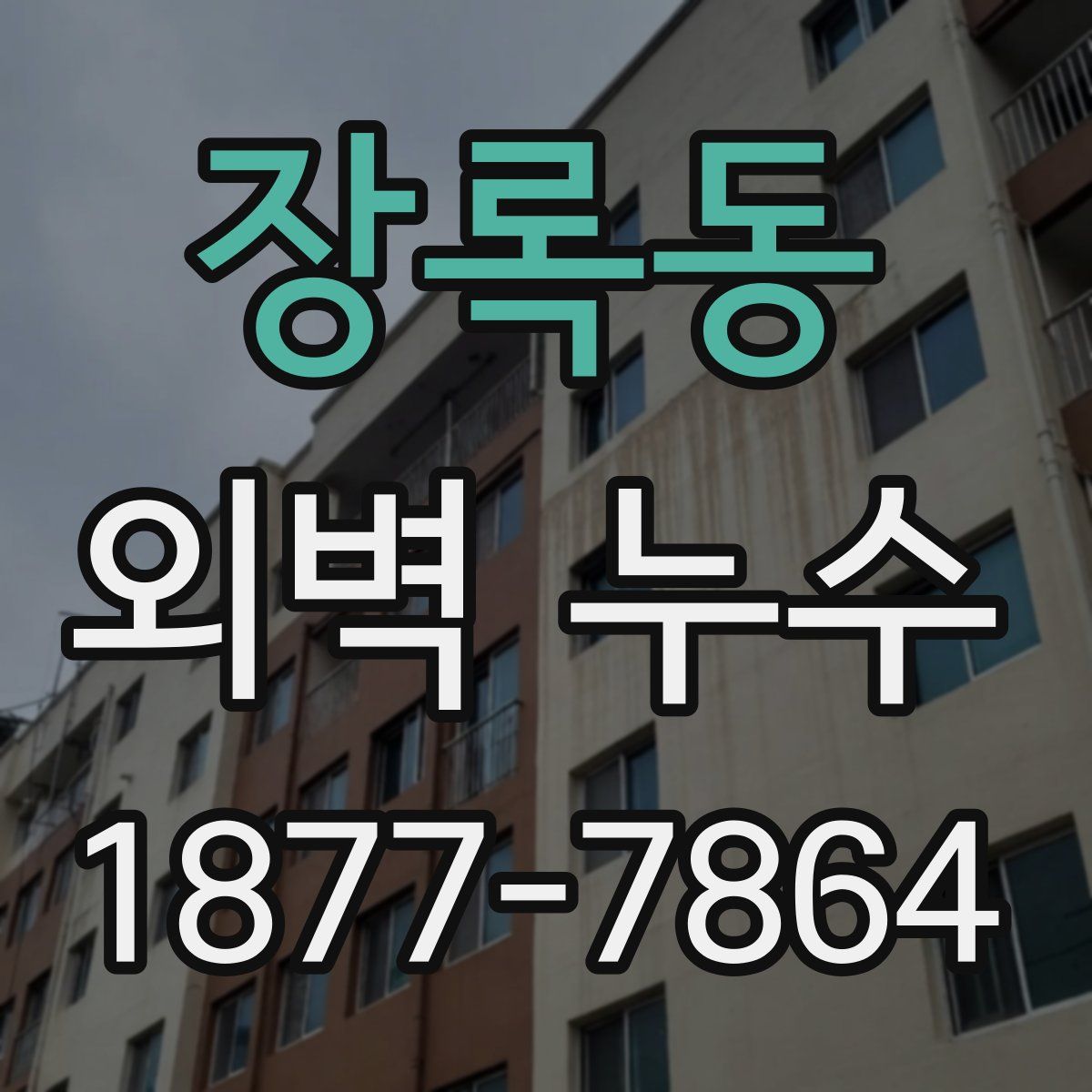 장록동 외벽 누수