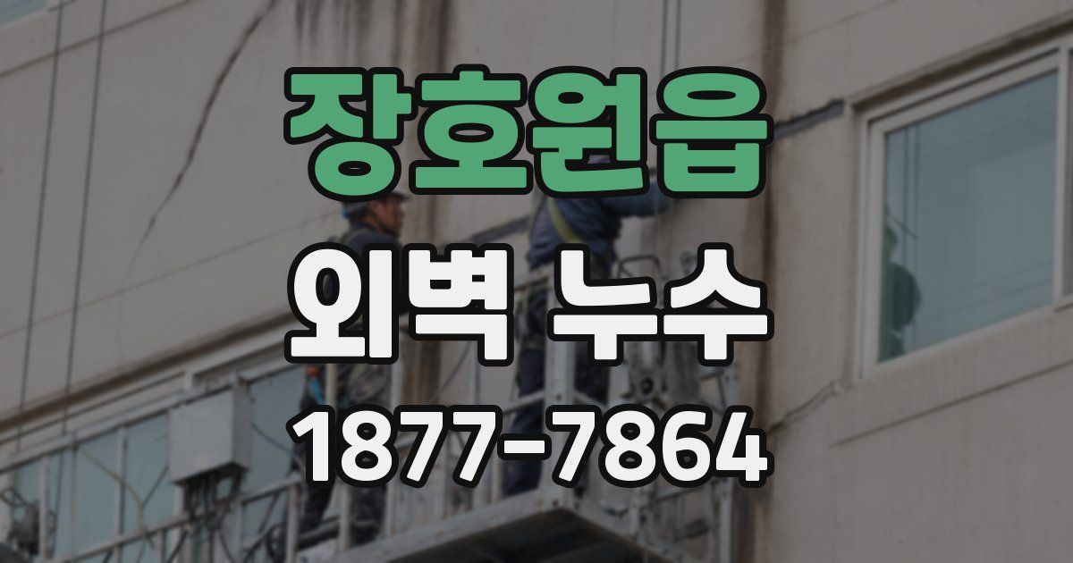 장호원읍 외벽 누수