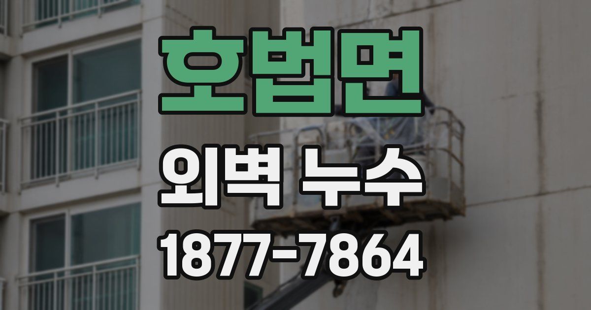 호법면 외벽 누수