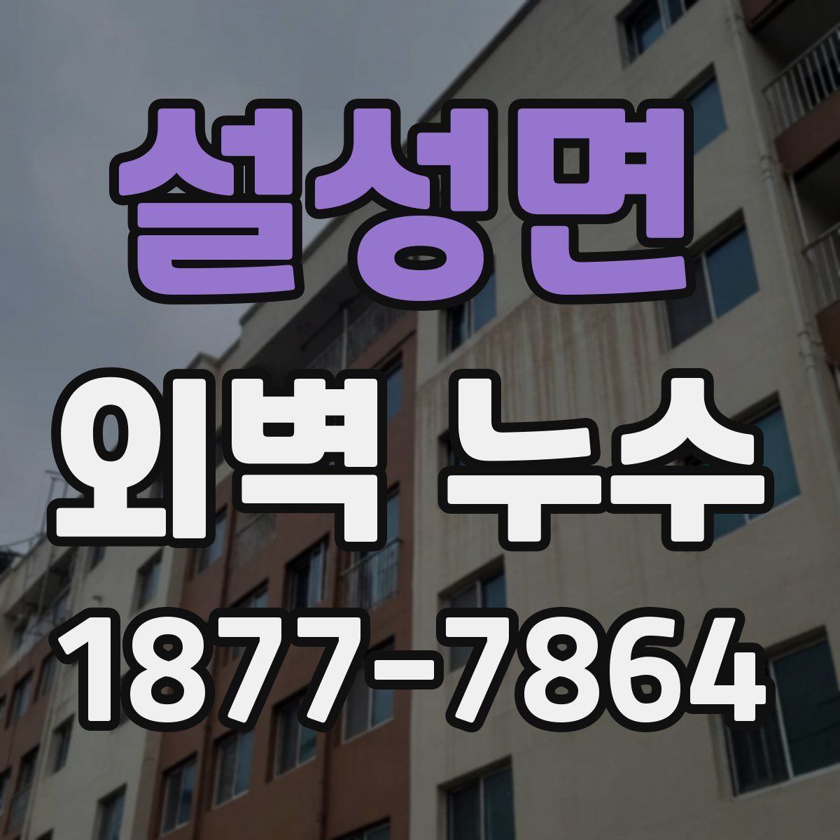 설성면 외벽 누수