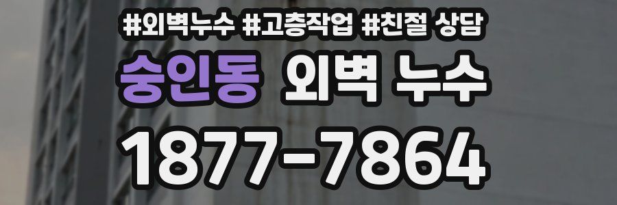 숭인동 외벽 누수