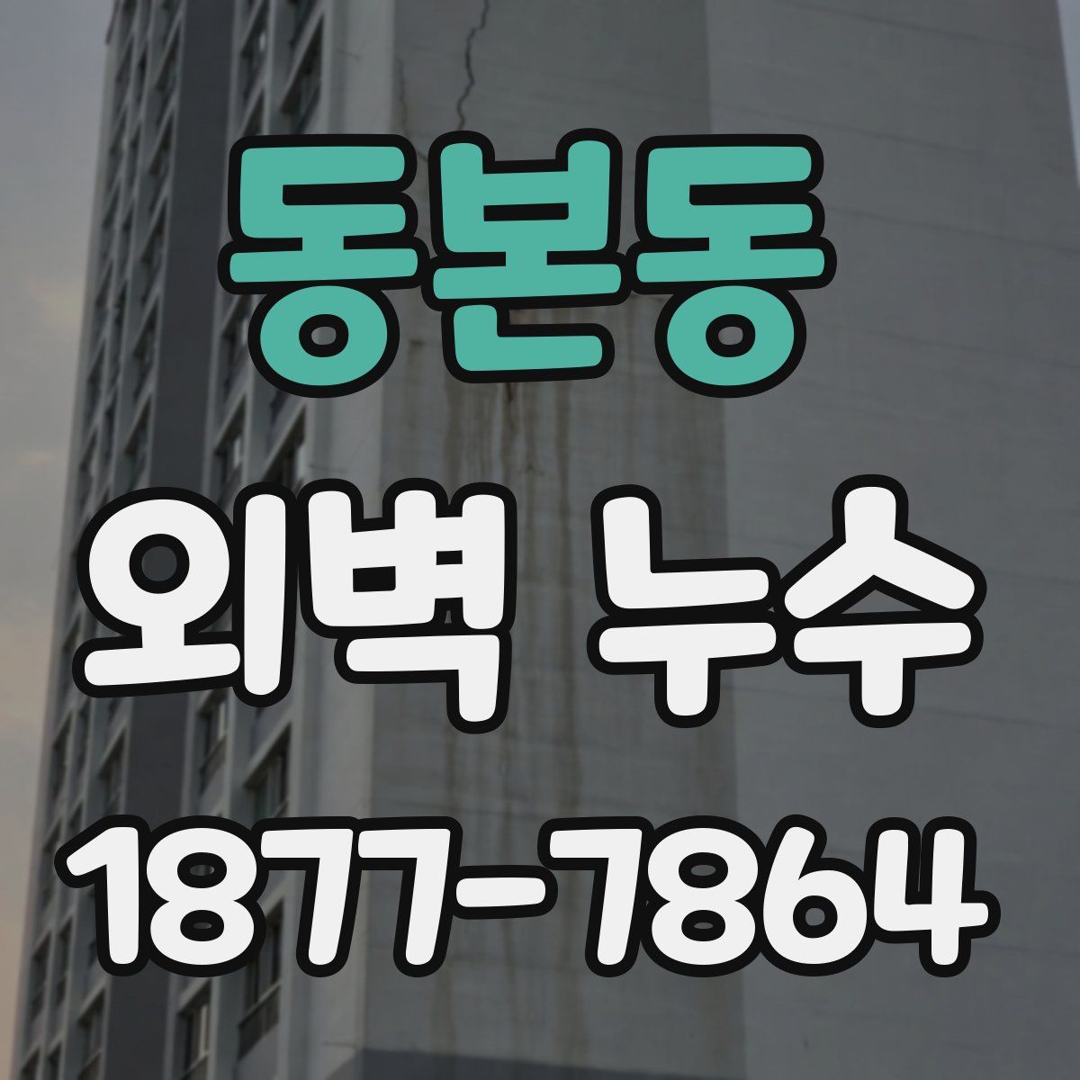 동본동 외벽 누수
