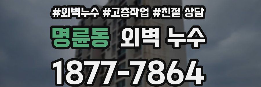 명륜동 외벽 누수