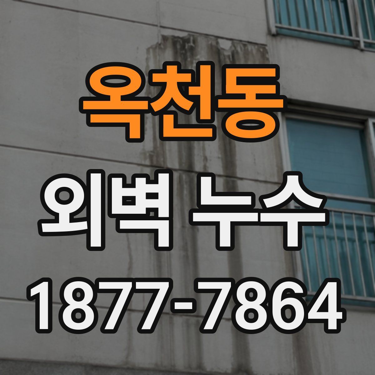 옥천동 외벽 누수