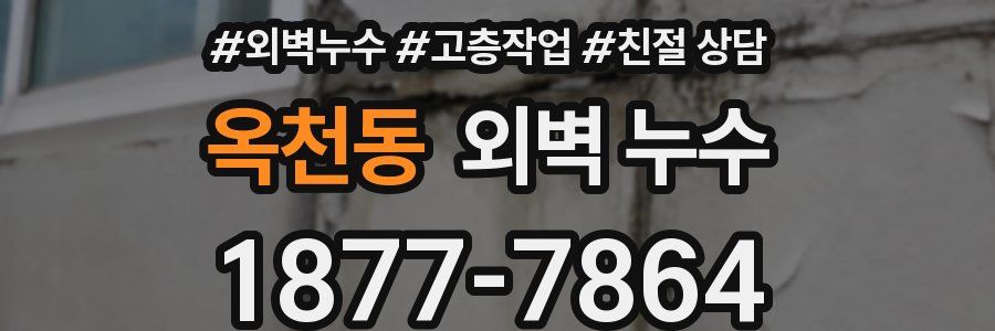 옥천동 외벽 누수