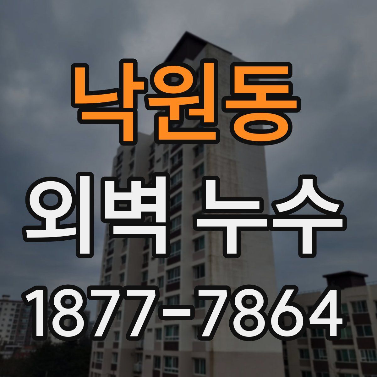 낙원동 외벽 누수