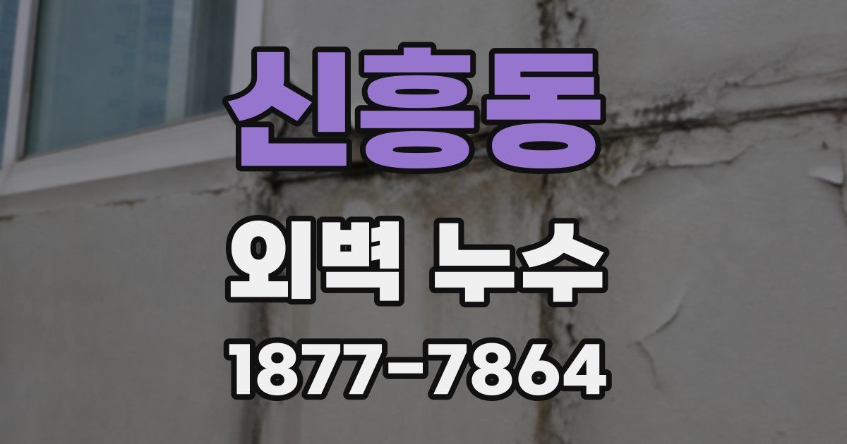 신흥동 외벽 누수