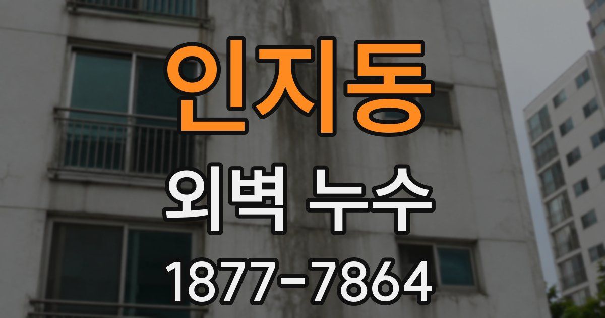 인지동 외벽 누수