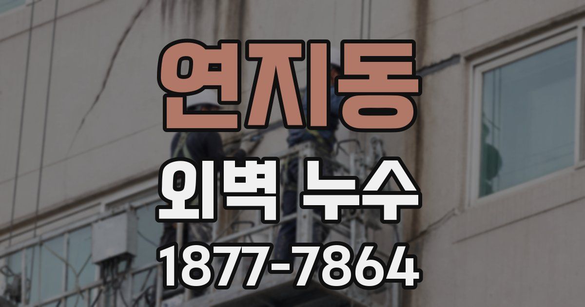 연지동 외벽 누수