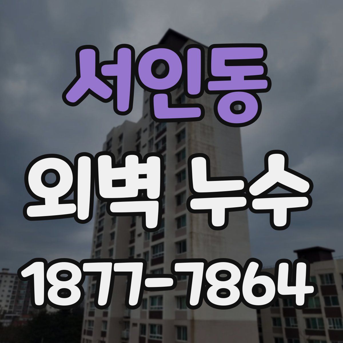 서인동 외벽 누수