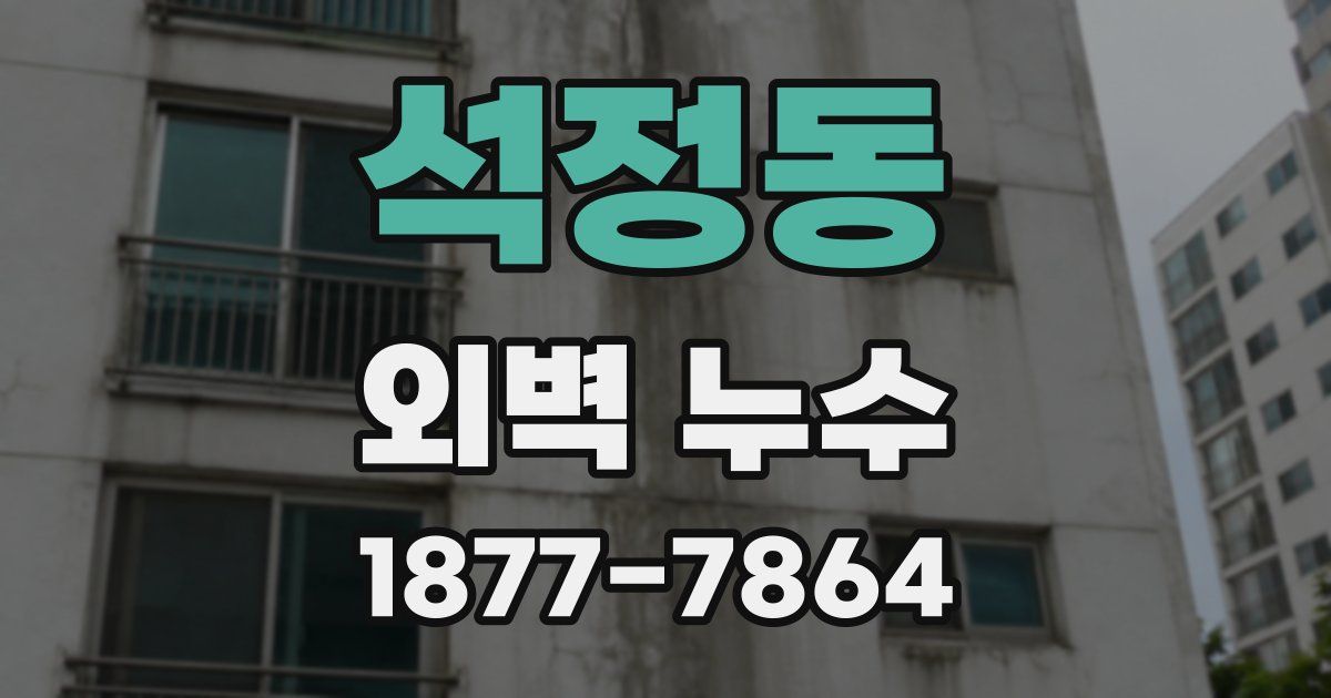 석정동 외벽 누수