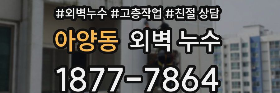 아양동 외벽 누수