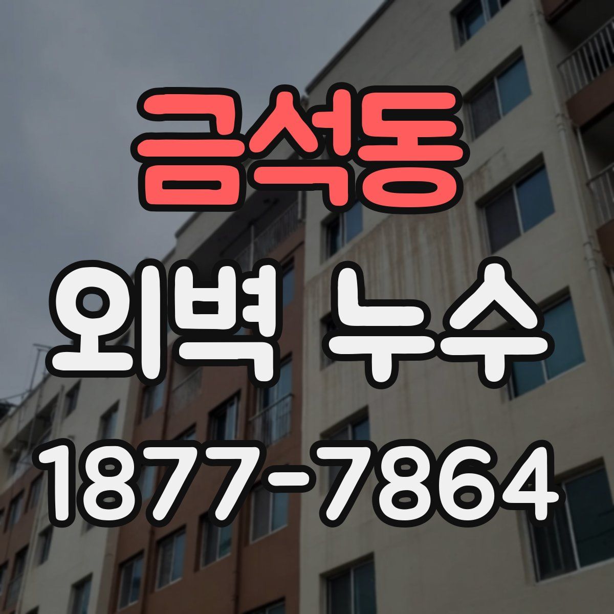 금석동 외벽 누수